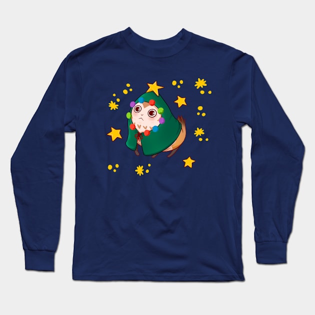 FFXIV - Christmas Tree Paissa Long Sleeve T-Shirt by Thirea